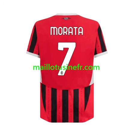 Maillot de Foot AC Milan Alvaro Morata 7 Domicile 2024-25